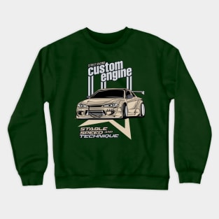 Nissan Silvia S15 Custom Engine Crewneck Sweatshirt